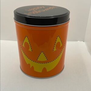 Halloween Orange Pumpkin Tin